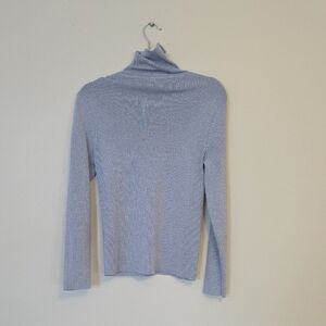 Chico's Light Blue Cowl Neck Sweater